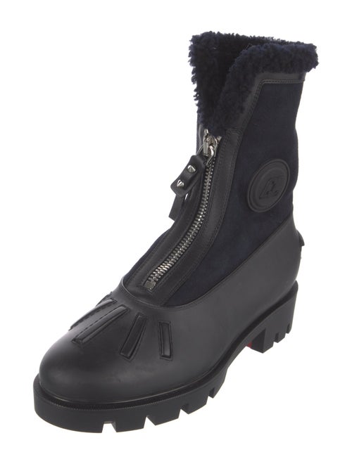 Christian Louboutin Leather Combat Boots