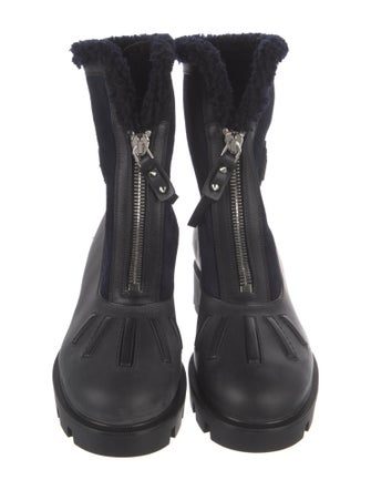 Christian Louboutin Leather Combat Boots