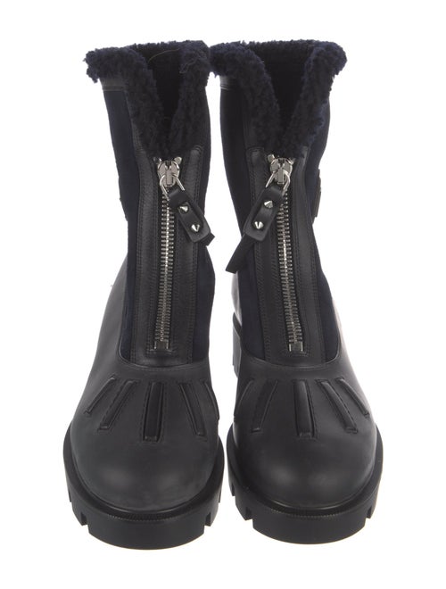 Christian Louboutin Leather Combat Boots