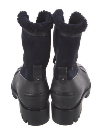 Christian Louboutin Leather Combat Boots