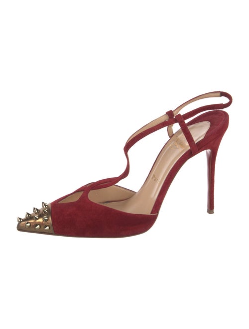 Christian Louboutin Suede T-Strap Pumps
