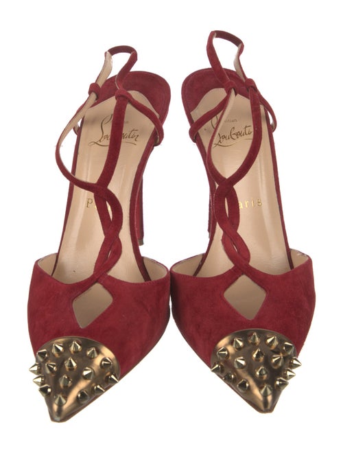 Christian Louboutin Suede T-Strap Pumps