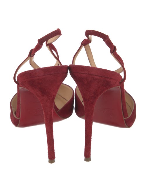 Christian Louboutin Suede T-Strap Pumps
