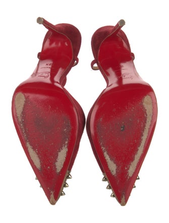 Christian Louboutin Suede T-Strap Pumps
