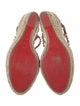 Christian Louboutin Spike Accents Leather Espadrilles