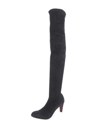 Christian Louboutin Suede Sock Boots