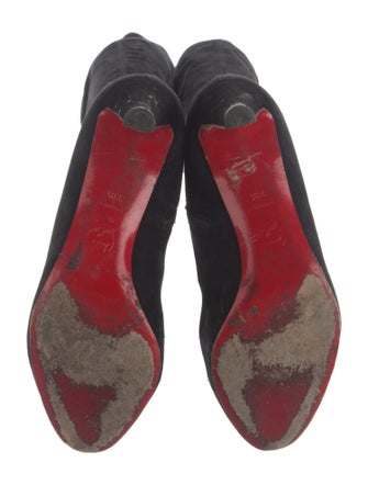 Christian Louboutin Suede Sock Boots