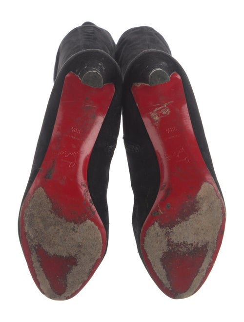 Christian Louboutin Suede Sock Boots