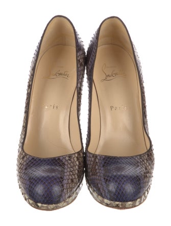Christian Louboutin Snakeskin Animal Print Pumps