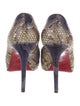 Christian Louboutin Snakeskin Animal Print Pumps