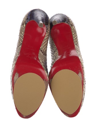 Christian Louboutin Snakeskin Animal Print Pumps