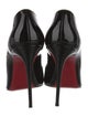 Christian Louboutin Patent Leather Scalloped Accent Pumps