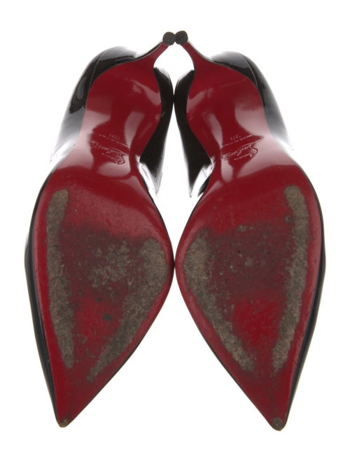 Christian Louboutin Patent Leather Scalloped Accent Pumps