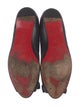 Christian Louboutin Leather Bow Accents Ballet Flats