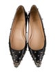 Christian Louboutin Spike Accents Leather Ballet Flats