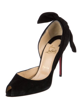 Christian Louboutin Suede D'Orsay Pumps