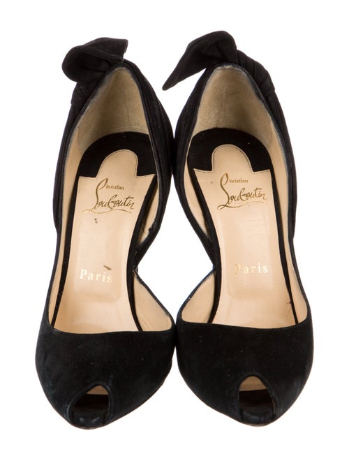 Christian Louboutin Suede D'Orsay Pumps