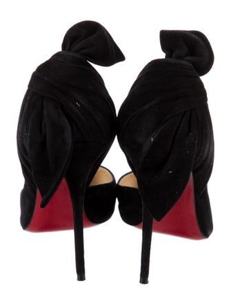 Christian Louboutin Suede D'Orsay Pumps