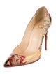 Christian Louboutin Patent Leather Printed Pumps