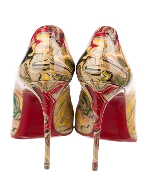 Christian Louboutin Patent Leather Printed Pumps