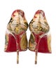 Christian Louboutin Patent Leather Printed Pumps