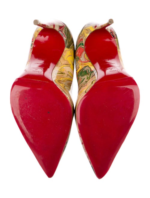 Christian Louboutin Patent Leather Printed Pumps