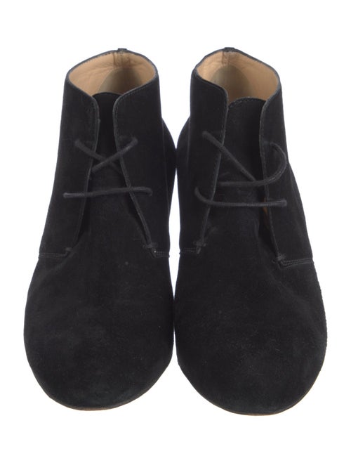 Christian Louboutin Suede Lace-Up Boots