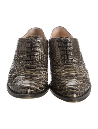 Christian Louboutin Python Animal Print Oxfords