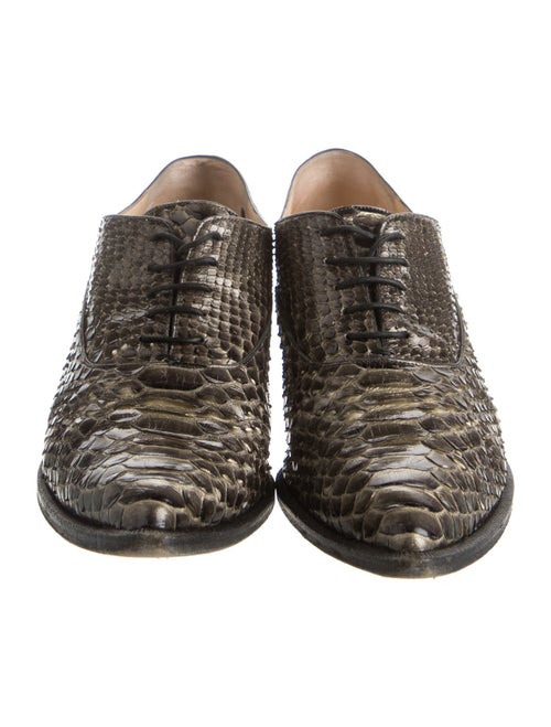 Christian Louboutin Python Animal Print Oxfords