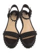 Christian Louboutin Spike Accents Leather Espadrilles