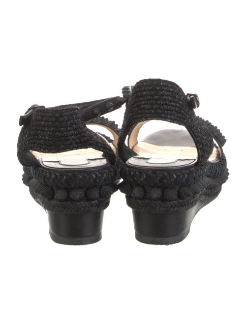 Christian Louboutin Spike Accents Leather Espadrilles