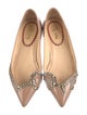 Christian Louboutin Patent Leather Crystal Embellishments Flats