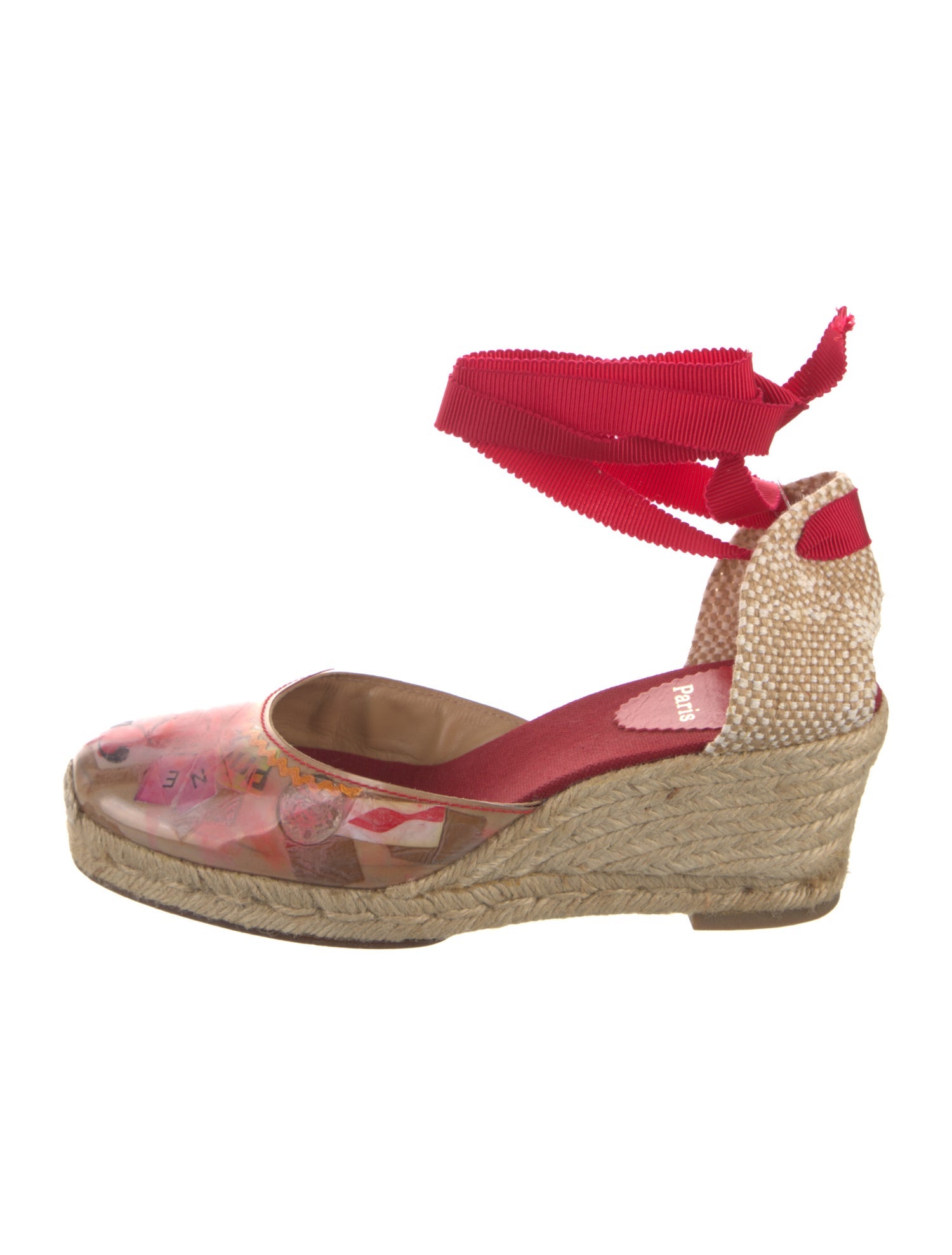 Christian Louboutin PVC Printed D'Orsay Pumps