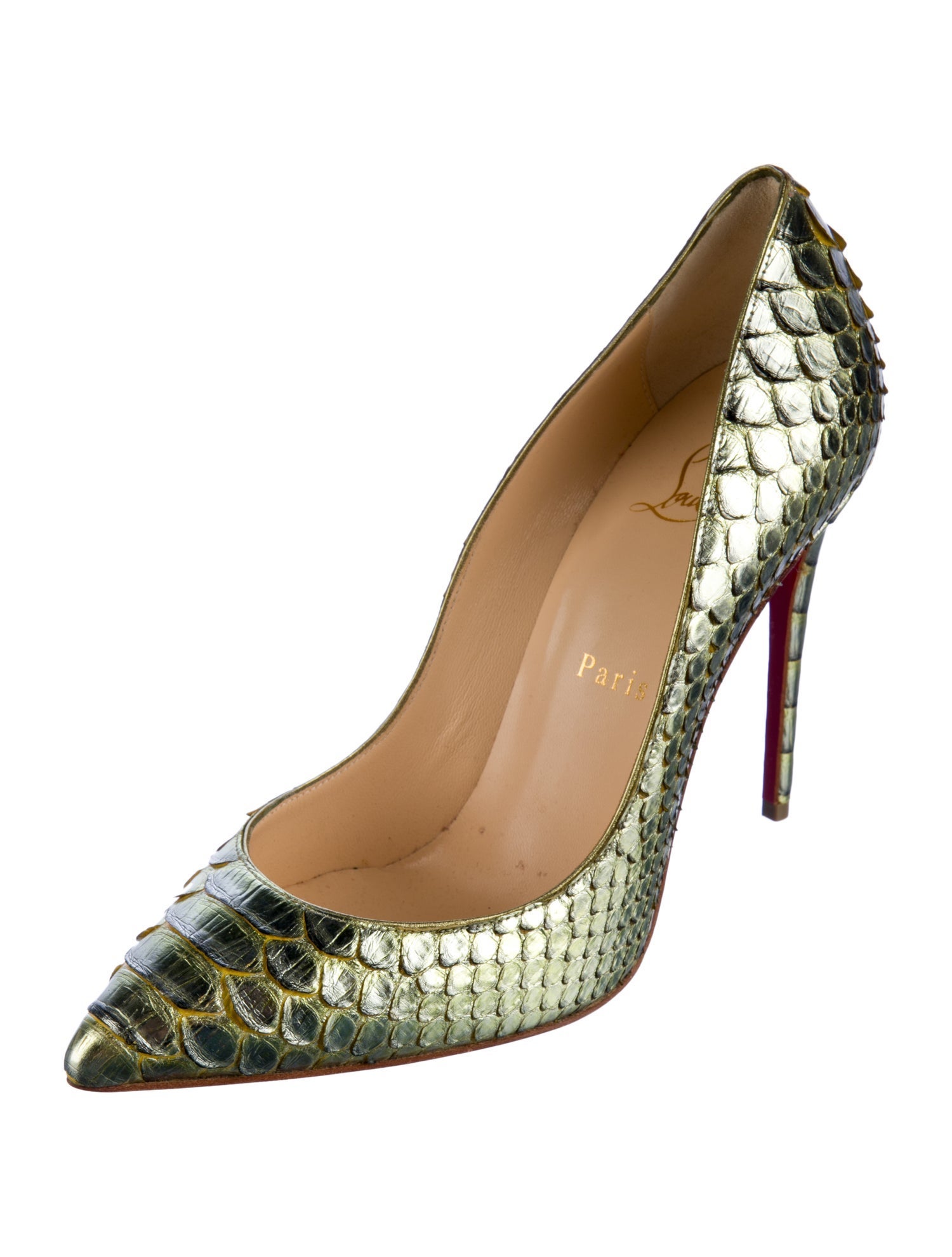 Christian Louboutin Python Pumps