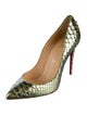 Christian Louboutin Python Pumps