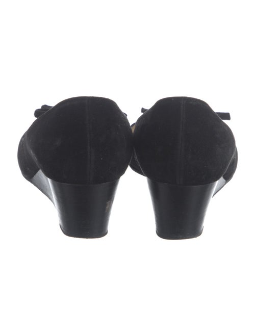 Christian Louboutin Suede Bow Accents Flats