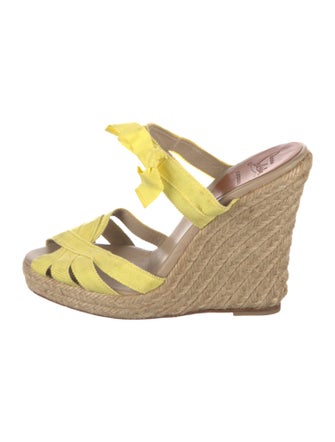 Christian Louboutin Jacquard Colorblock Pattern Espadrilles