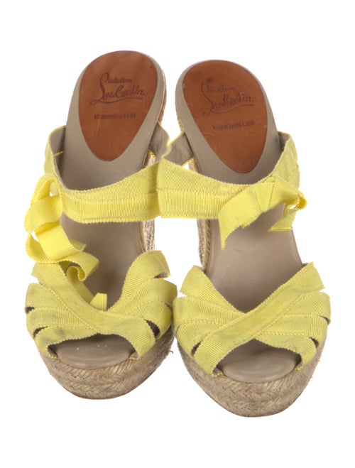 Christian Louboutin Jacquard Colorblock Pattern Espadrilles