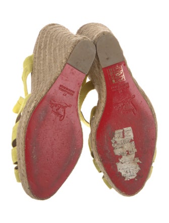 Christian Louboutin Jacquard Colorblock Pattern Espadrilles