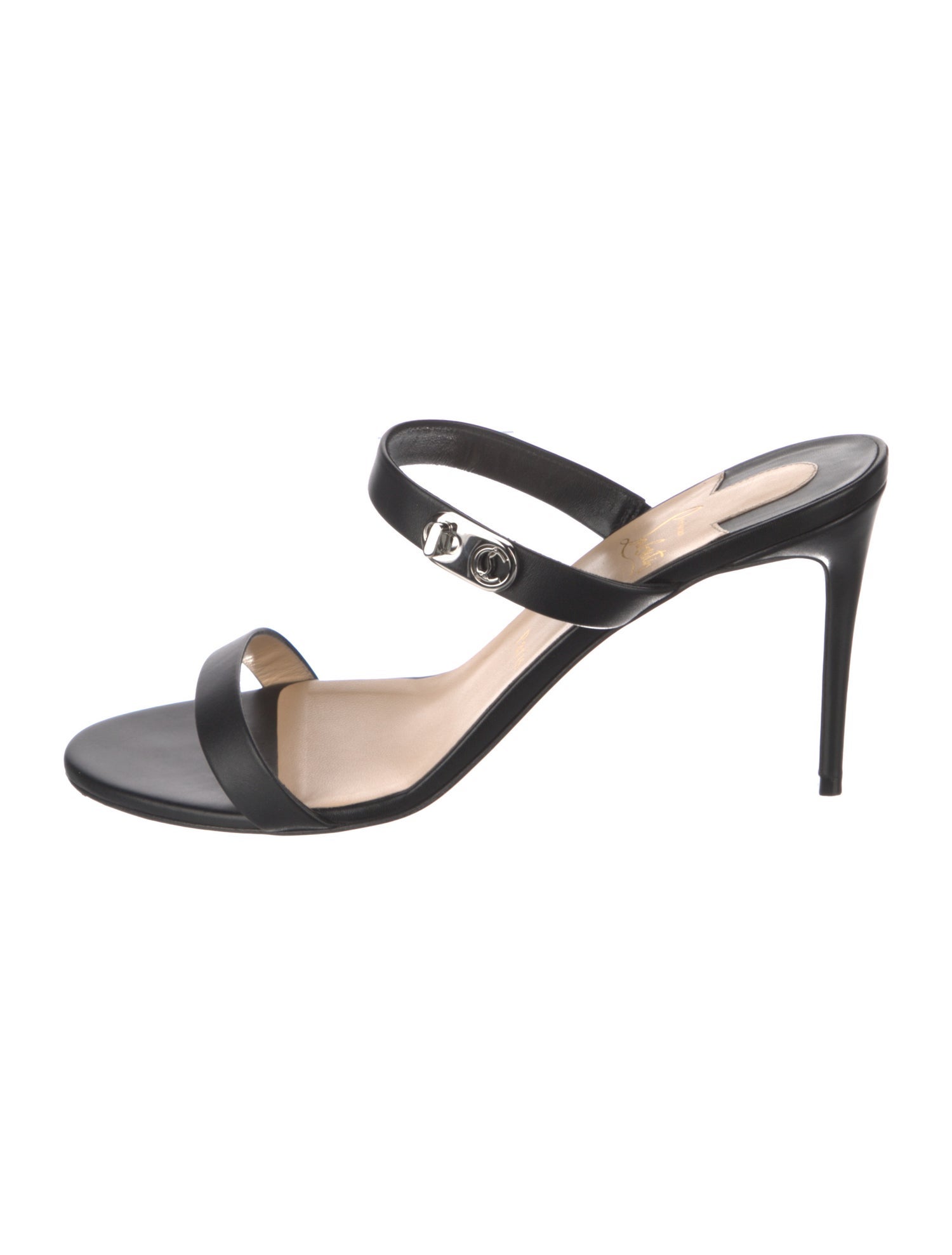 CHANEL シャネル CHANEL 20S Chain Link CC Logo Thong Sandals Size 6.5