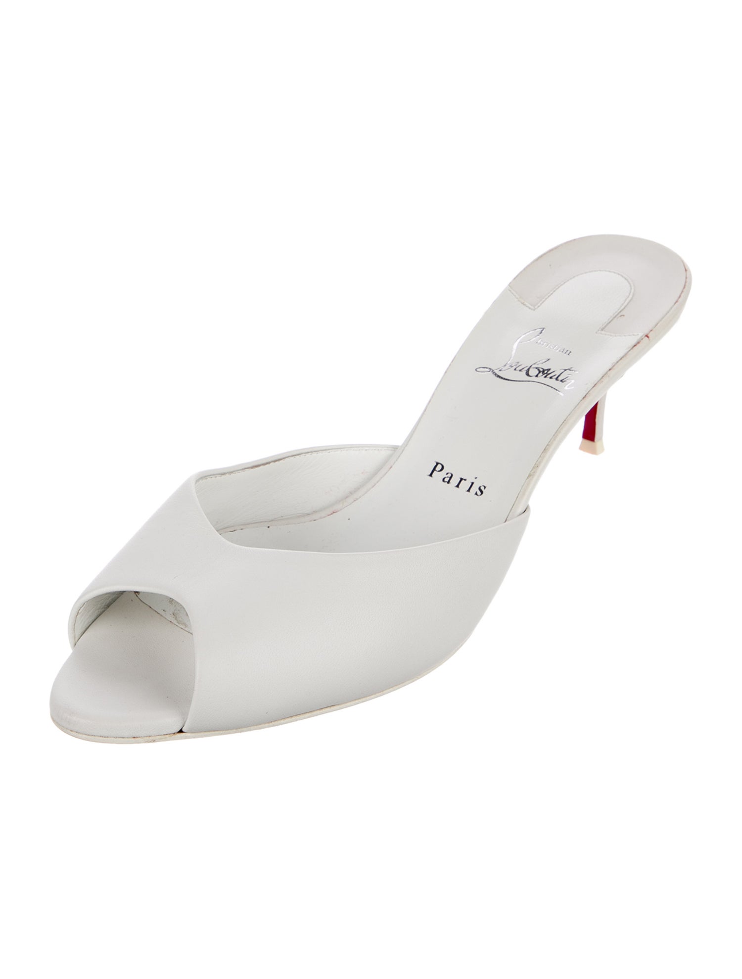 Christian Louboutin Leather Slides