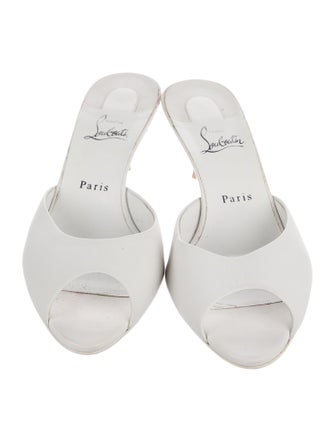 Christian Louboutin Leather Slides