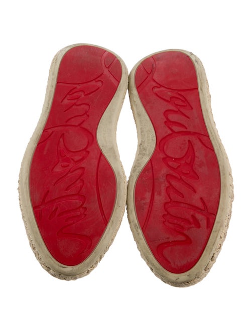 Christian Louboutin Canvas Studded Accents Espadrilles