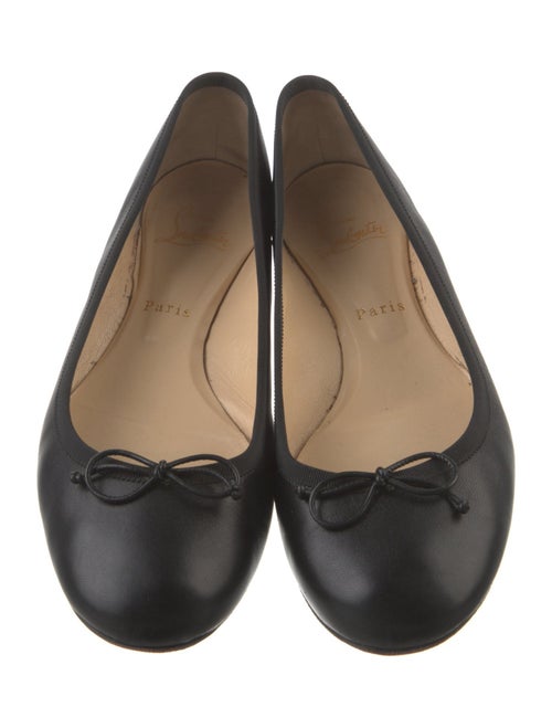 Christian Louboutin Spike Accents Leather Ballet Flats