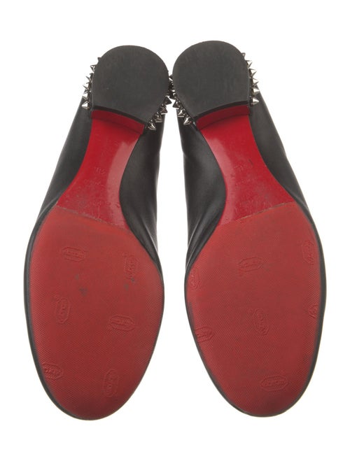 Christian Louboutin Spike Accents Leather Ballet Flats