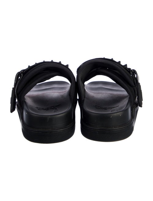 Christian Louboutin Spike Accents Neoprene Slides
