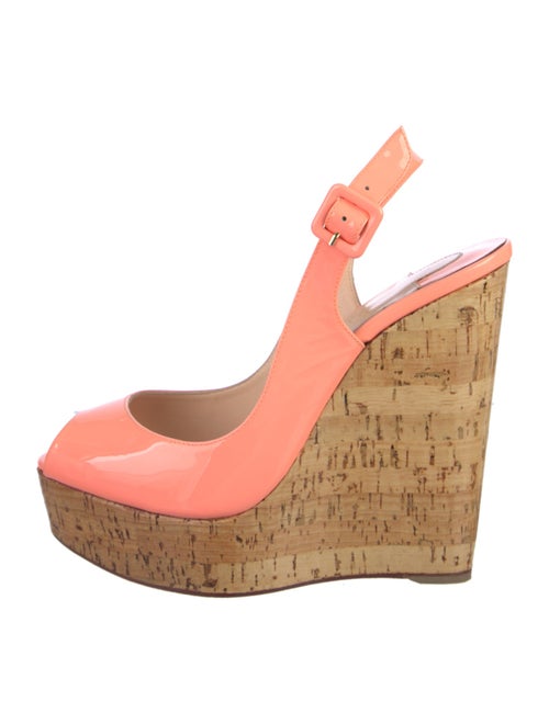 Christian Louboutin Patent Leather Slingback Sandals