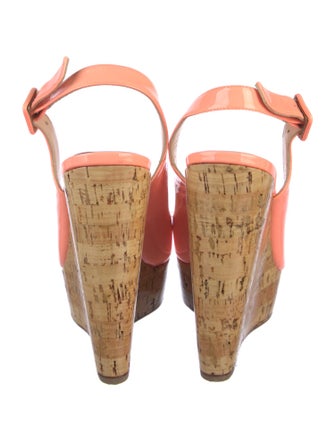 Christian Louboutin Patent Leather Slingback Sandals