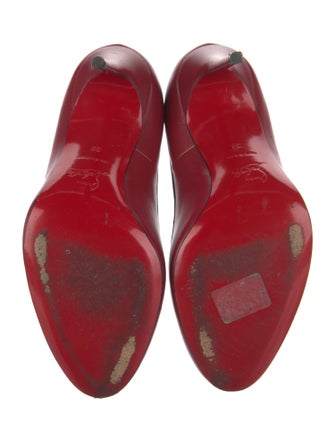 Christian Louboutin Spike Accents Leather Pumps