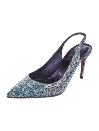 Christian Louboutin Crystal Slingback Pumps